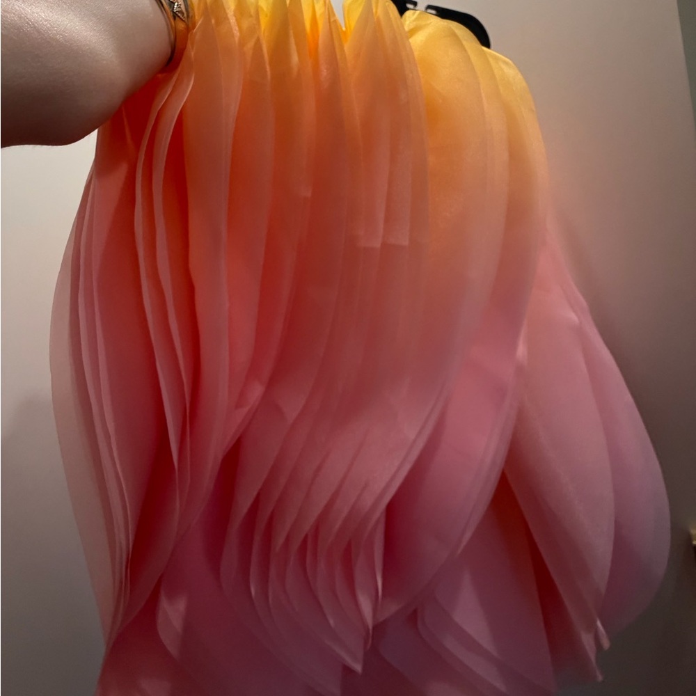 Acler Pink and Orange Layered Dress